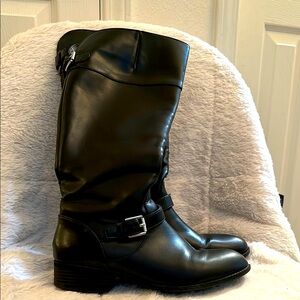 Women’s Chaps Black Riding Boots Size 8M